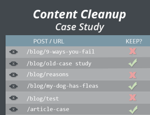 SEO: Content Cruft Cleanup Case Study